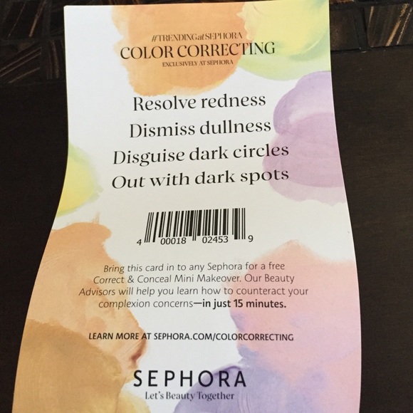 No longer avail. Sephora FREE mini makeover card! - Picture 2 of 2