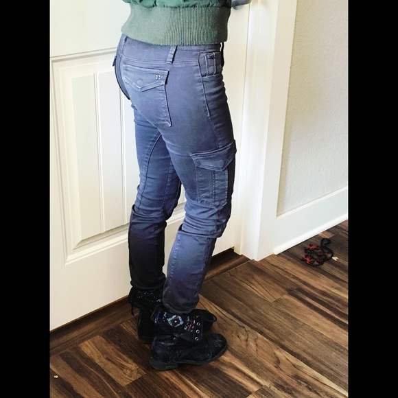 Joe's Jeans: Grey Cargo Skinny Pants