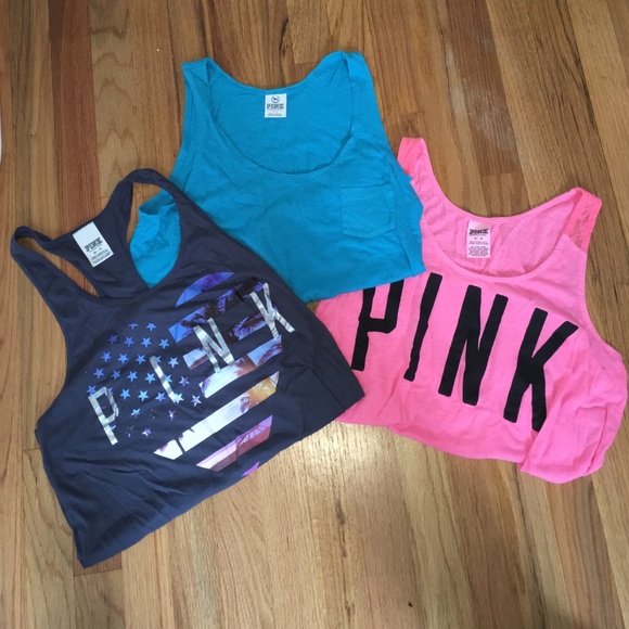Victorias Secret PINK tank bundle☀️🌴