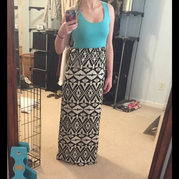 Tribal print maxi dress