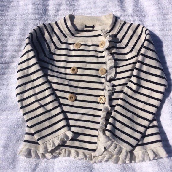 J. Crew women's sweater navy cream