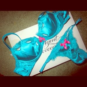 Agent Provocateur Blue Bra Panties Set