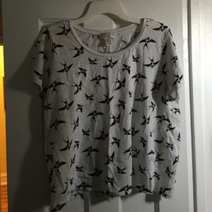 Forever 21 2X bird print tee