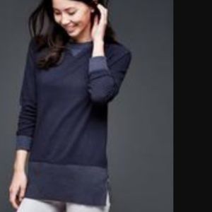 GAP tunic side zip sweat shirt