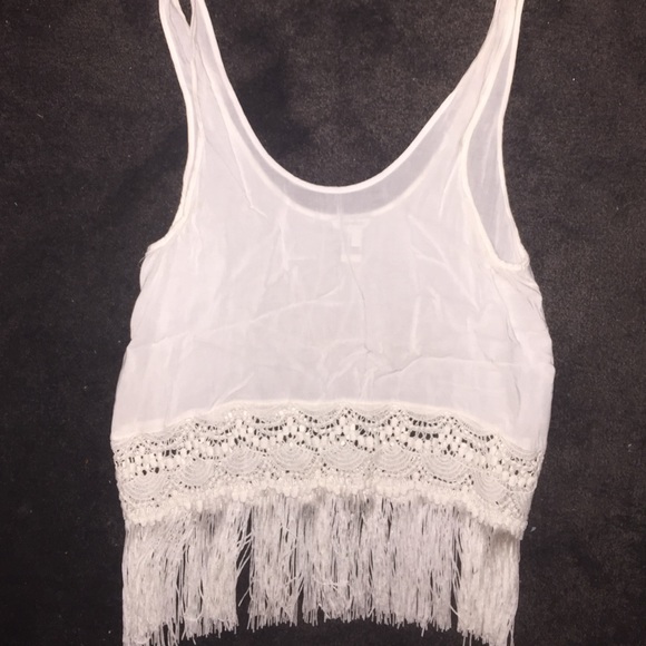 Cute fringe tank