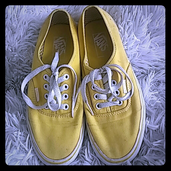 Authentic yellow Vans
