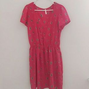 Pink floral sundress