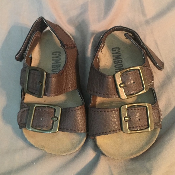 Brown leather sandals