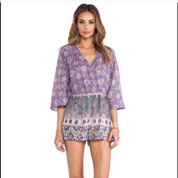 Lavender RVCA Romper - Picture 1 of 4