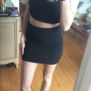 VS black mini skirt