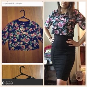 Floral Crop Top
