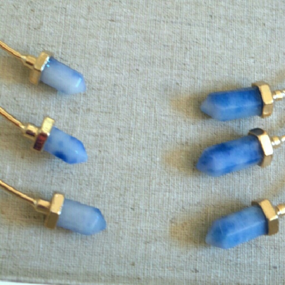 Natural stone open collar choker necklace - Picture 2 of 3