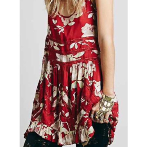 Free People "antique rose" trapeze slip - Picture 4 of 4