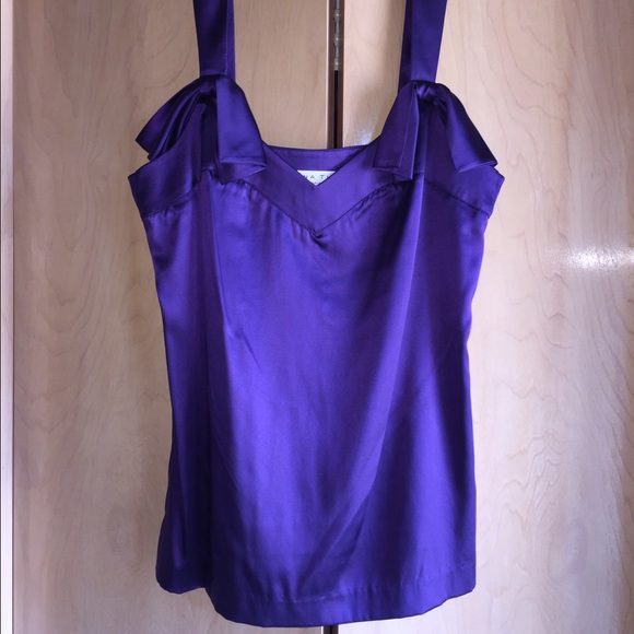 Purple silk Trina Turk tank top