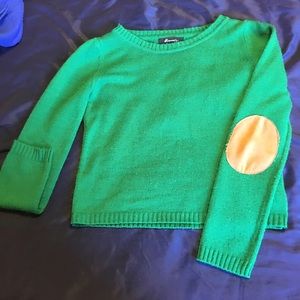 Sweater with brown  patch