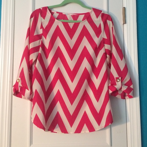 Striped Blouse with Gold buttons