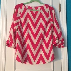 Striped Blouse with Gold buttons