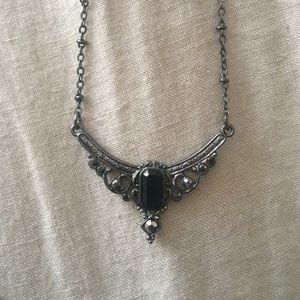 Downton Abbey black jeweled choker