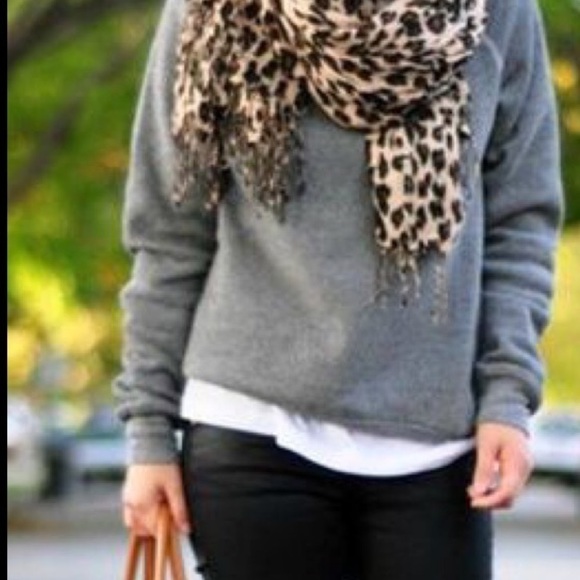 Cheetah print scarf
