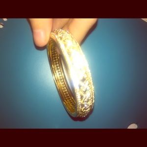 Zales Gold Formal Bangle Bracelet