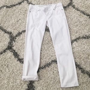 Express white Capri jeans size 4