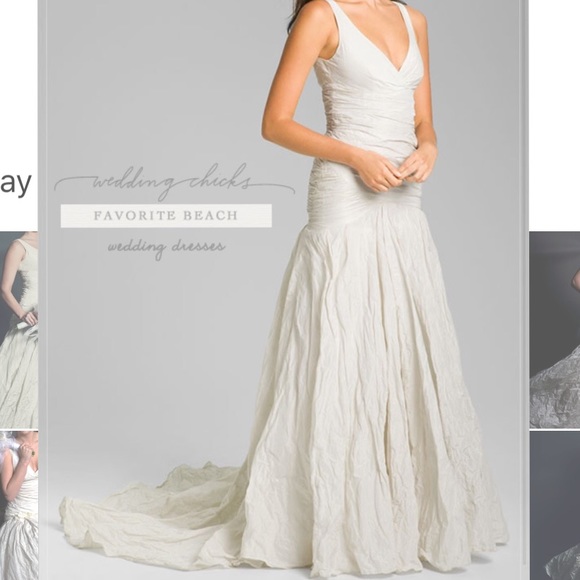 Nicole Miller ivory wedding dress