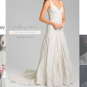 Nicole Miller ivory wedding dress