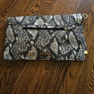 Sam & Libby Snakeskin Clutch