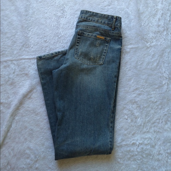 Michael Kors boyfriend distress Jean 31 1/2 inseam - Picture 3 of 3