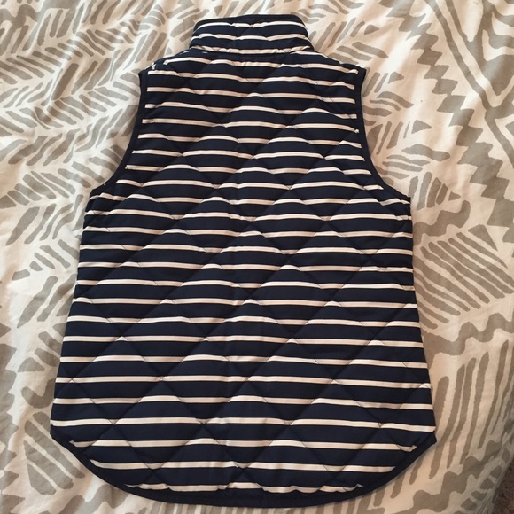 J. Crew Striped Quilted Vest - Picture 2 of 4