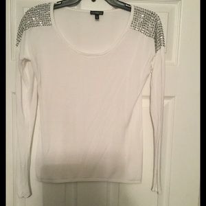 EXPRESS crisp white light sweater