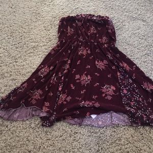 Ruffle Tube Top Dress