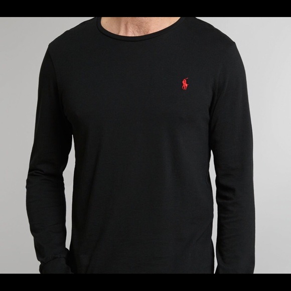 Ralph Lauren Black Polo Long Sleeve Tee