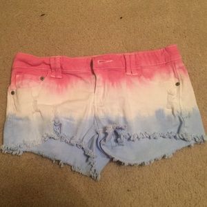 Red,white and blue shorts