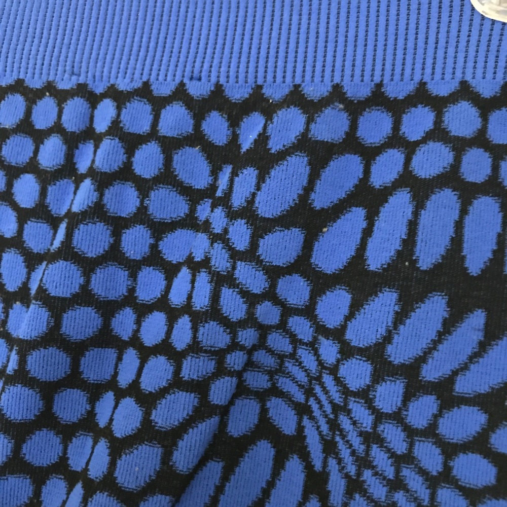 Blue & Black Pebble Leggings One size Fits Most - Picture 8 of 8