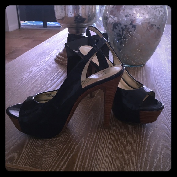 Jessica Simpson navy blue slingback shoes size 7