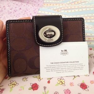 Authentic Coach signature collection Wallet