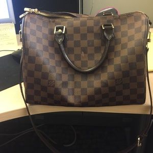 Louis Vuitton speedy 25w/cross body strap