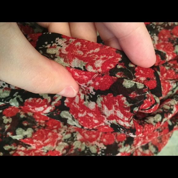 Zara Abstract Floral Dress - Picture 2 of 3