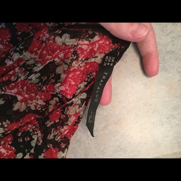 Zara Abstract Floral Dress - Picture 3 of 3