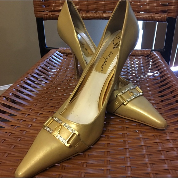 Baby phat gold heels