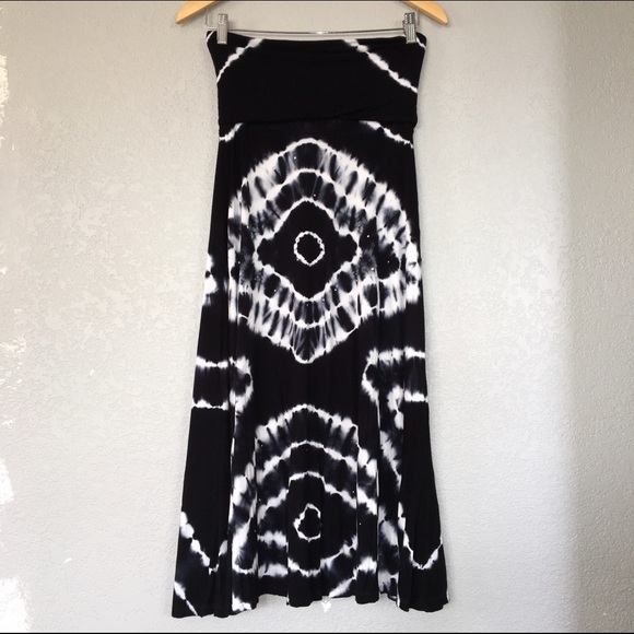 INC Convertible Tie-Dye Studded Maxi Skirt/Dress