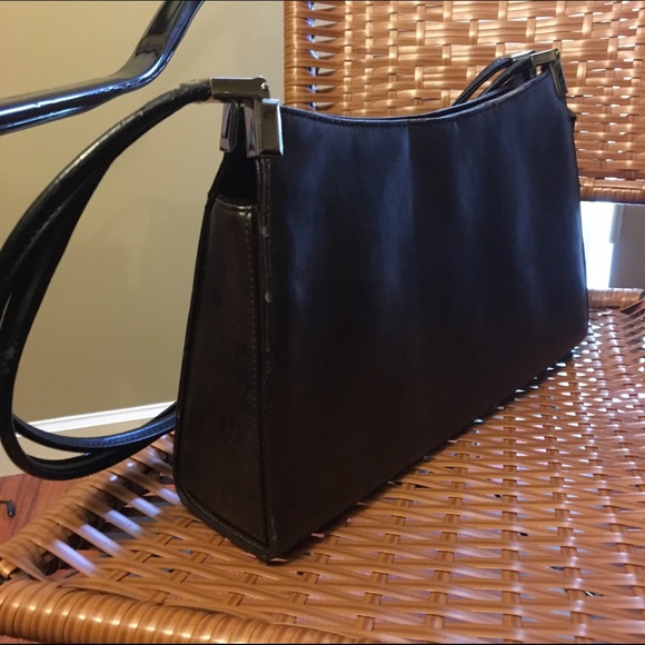 Brown faux leather purse shoulder bag