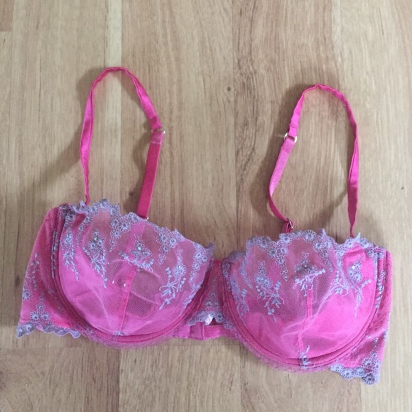 Victoria's Secret mesh and embroidered bra