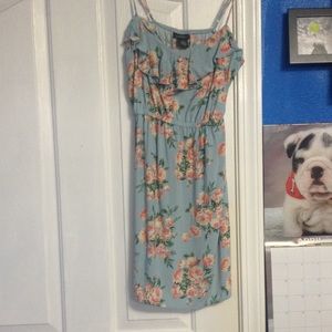 Cute blue and pink flowers rue 21 dress