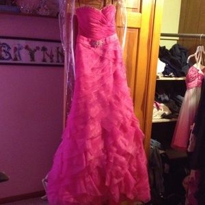 Hot pink princess style dress. Perfect condition!