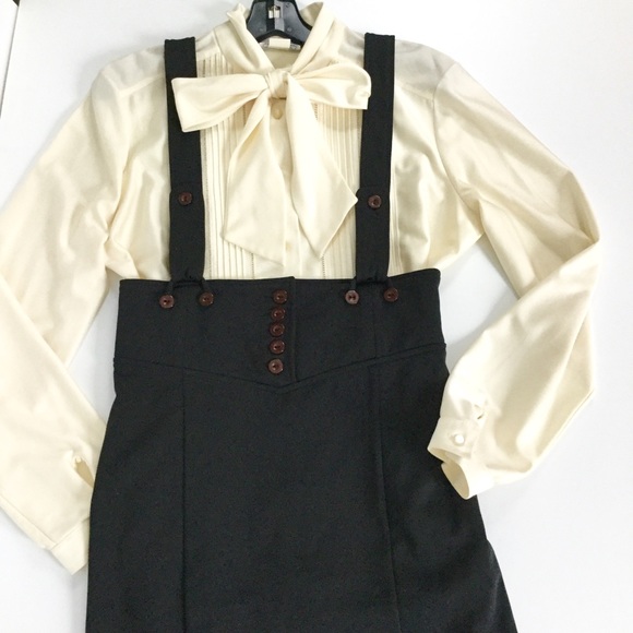 Blouse with Jabot Tie