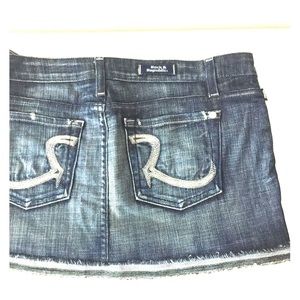 Rock & republic denim mini skirt sz 29