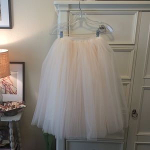 Champagne tulle skirt