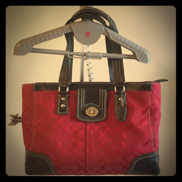 Large Coach Signature Business Tote